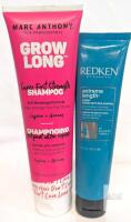 Marc Anthony Grow Long Shampoo 8.45oz & Redken Extreme Length Sealer 5.1oz Hair Care Duo Note: Online returns. Volumes may be lower than listed