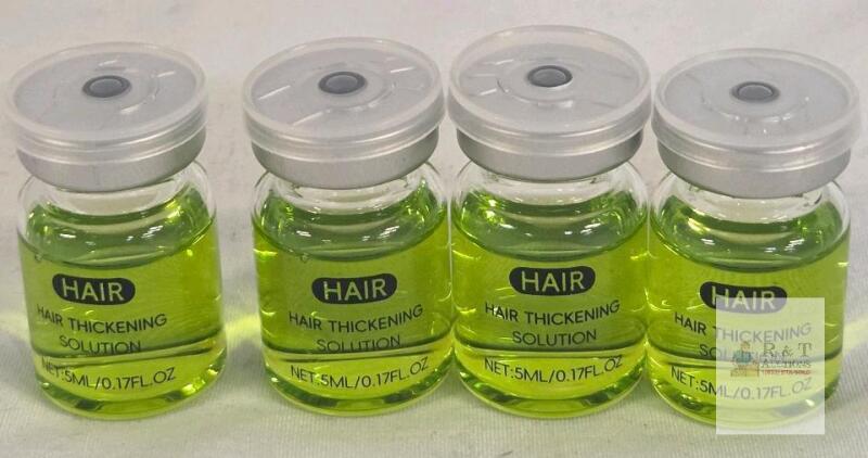 NEW Hair Thickening Solution 5ml Vials, Batch 20250801-01, Nourishes and Strengthens Hair, 4-Pack