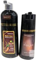 Bablabear Hair Dye Shampoo 16.9 fl. oz. & Polar Medium Brown 6.76 fl. oz., 3-in-1, Paraben-Free Note: Online returns. Volumes may be lower than listed