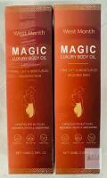 2 NEW West Month Magic Luxury Body Oil, 100ml, Firming & Moisturizing for Buttocks, Thighs, Abdomen