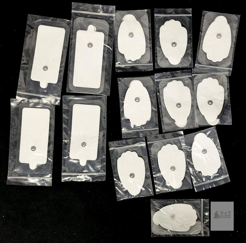 Belifu TENS EMS Electrode Pads, Snap-On, 14 Count, Mixed Shapes, 2 Per Bag, X004GWH3FT