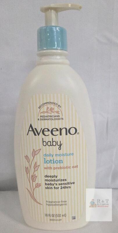 NEW Aveeno Baby Daily Moisture Lotion 18 fl oz, Fragrance-Free, Hypoallergenic, Batch 30054469