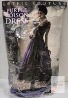 NEW Gothic Couture Purple Poison Dress Adult Size 14/16 Costume, Model 66645, Original Packaging