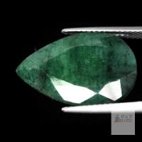 9.7 ct Certified Zambian Emerald gemstone ($14,550 Appraisal)
