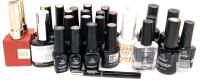 Assorted Mostly Gel Nail Polish, Top & Base Coats : Beetles, Modelones, Coscelia, Glamonade, Double Rhythm +