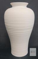 New - Tvzouo Home Decor Ceramic Vase , White . Measures 10" tall .