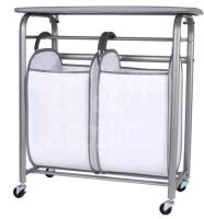 New NeatFreak! Easy Access Double Laundry Sorter with Folding Table