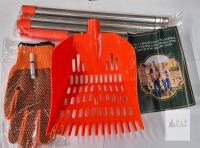 New Caulimo 2 in 1 Chicken Poop Scooper & Rake