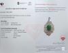 6.7 ct Certified Silver Emerald gemstone Pendant ($8,518 Appraisal) - 3