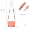 New Gladdon Vegan Leather Fold-Over Crossbody Purse With Goldtone Hardware in Carmine - 2