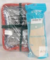 Sanwuta 3-Pack Mesh Toy Storage Bags 9x2.36in & Men's Wool Insoles Size 43