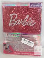 Barbie Glitter Eyeshadow Palette with 12 Shades & 8 Brushes by Townley, 1.08 oz, Age 8+, UPC 719565929804