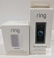 Ring Video Doorbell Wired + Plug-in Chime, 1080p HD, Alexa Compatible, Original Packaging