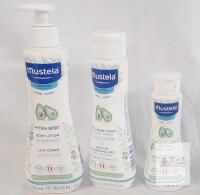 Mustela Baby Skincare Set: Hydra B&eacute;b&eacute; Lotion 300ml, Cleansing Gel 200ml, Cleansing Water 100ml