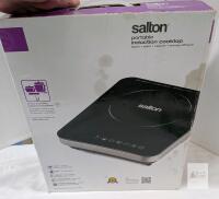 Salton Portable Induction Cooktop 1800W Single Burner, Touch Controls, Timer, Original Box