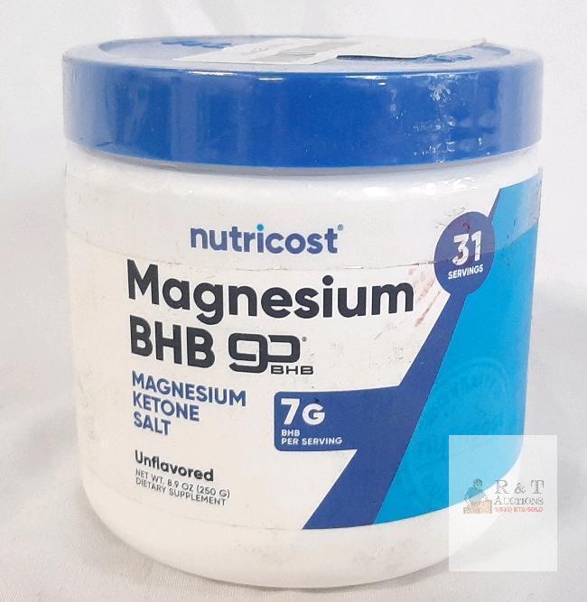 Nutricost Magnesium BHB goBHB 250g, Unflavored, 31 Servings, Ketone Salt Powder, Non-GMO, Gluten-Free