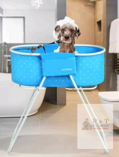 NURXIOVO Pet Folding/Standing Bathtub, for small dogs, Retail's for $69.99