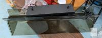 36" Rimless Rectangular Glass Aquarium w/ LED Light, Dual Bulkhead Fittings, Tinted Glass, 15.6 Gal