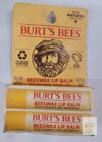Burt&rsquo;s Bees Beeswax Lip Balm 2-Pack, 0.15 oz Each, Vitamin E & Peppermint, Natural Origin USA Made