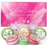 HFHIO Shower Steamers Set 8-Pack, Assorted Scents, 1.4 oz Each, Boxed Aromatherapy Tablets