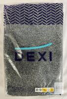 DEXI Indoor Door Mat, Blue Mixed Grey, 20X32", Polypropylene, Non-slip, Model x32,