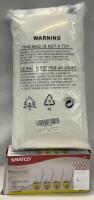 Satco S3965 S14 11W 130V Clear Display Sign Bulbs (4 Pack), 20 Spray Mop Pad Refills