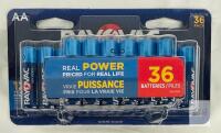 Rayovac AA High Energy Alkaline Batteries 36-Pack, 1.5V, 12-Year Shelf Life, New Sealed