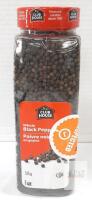 bb aug 26 Club House Whole Black Pepper 575g, Factory Sealed, COR Kosher, Plastic Bottle, UPC 066200912451