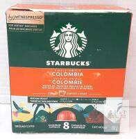 Starbucks Colombia Coffee Nespresso Vertuo Capsules, Medium Roast, 8 Pods, 100% Arabica, Intensity 7