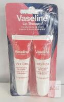 Vaseline Lip Therapy Rosy Lips 2-Pack, 0.35 oz Tubes, Sealed, Moisturizing Lip Balm