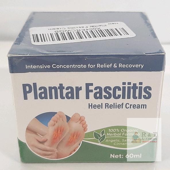 Plantar Fasciitis Heel Relief Cream 60ml &ndash; Organic Herbal Formula, Exp. 2028, Sealed Box