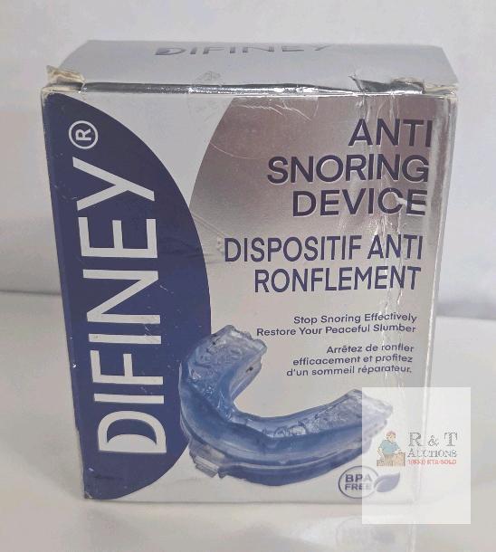 NEW DifiNey Anti-Snoring Device Mandibular Mouthpiece, BPA Free, Blue, Adjustable Fit,