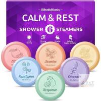 NEW Blissful Calm & Rest Shower Steamers, STOCK PHOTO ADDED 15 Tablets, 6 Fragrances, Vegan, Cruelty Free