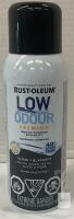 NEW Rust-Oleum Low Odour Premium Spray Paint, Blackout Gloss, Water-Based, 312g, Any-Angle, 40% Less Odour