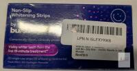 NEW Burst Non-Slip Whitening Strips, 10 Treatments, 6% Hydrogen Peroxide, Fresh Mint, Exp 2026