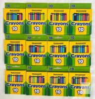 NEW Trailmaker 10-Color Crayons 10-Pack, Nontoxic, Sealed, Barcode 089305576892, Recyclable Box
