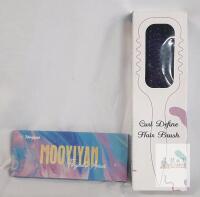 NEW Mooyiyan Fingertip Artist Gel Nail Strips & Curl Define High Density Nylon Hair Brush,