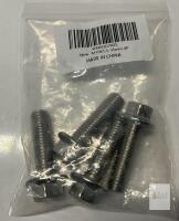 NEW M10 x 1.5 x 35mm Hex Flange Bolts, Pack of 4, Metric Coarse Thread, China, Barcode X004Q07KZ5
