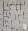 Panacea 64" Fan Trellis Set of 3, Powder-Coated Steel, Black, Model 84416, Garden Support