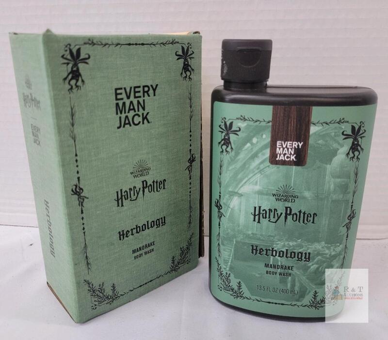 Harry Potter Herbology Mandrake Body Wash 13.5 oz Every Man Jack, Boxed, Limited Edition UPC 878639014510