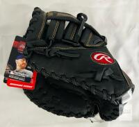 NEW Rawlings Renegade Series Catcher's Mitt, MLB Authentic, Black, Cushioned Palm Pad, 32.5"