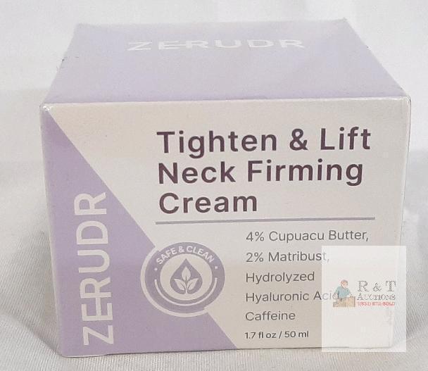 Zerudr Tighten & Lift Neck Firming Cream 1.7 fl oz Vegan, Gluten-Free, Hyaluronic Acid