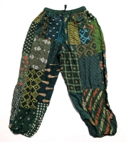 New Drawstring Patchwork Pants Made in India (Size Large/XL?)