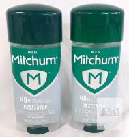 Mitchum Men Unscented Antiperspirant & Deodorant Gel, 48H Protection, 3.4 oz, Paraben-Free