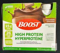 BB OCT 26 Nestl&eacute; BOOST High Protein Chocolate 6-Pack, 15g Protein, 237mL Bottles, Lot 5196572F1