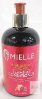 Mielle Pomegranate & Honey Leave-In Conditioner, 12 fl oz Pump, Curly Type 4 Hair, UPC 854102006391