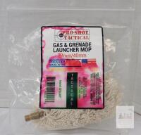 Pro-Shot Tactical 37mm/40mm Gas & Grenade Launcher Mop, Cotton/Brass, Factory Sealed, 37GLMP