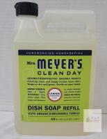 NEW Mrs. Meyer's Clean Day Lemon Verbena Dish Soap Refill, 48 fl oz, Biodegradable, Plant-Based