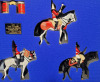Wm Britains ' The Life Guards Mounted Band ' Toy Soldier Miniatures , Set 1 - 4