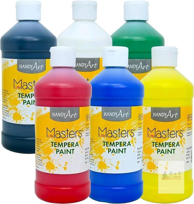 New Handy Art Little Masters Tempera Paints Set. 16oz